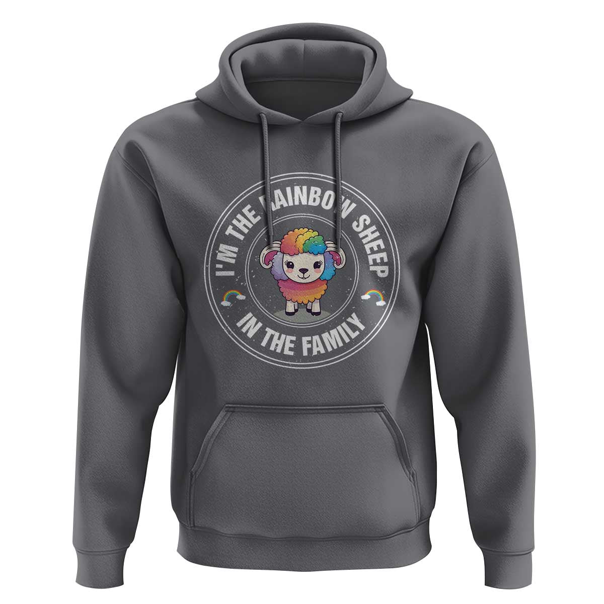 LGBTQ Pride Hoodie I'm The Rainbow Sheep In The Family Proud Gay - Wonder Print Shop