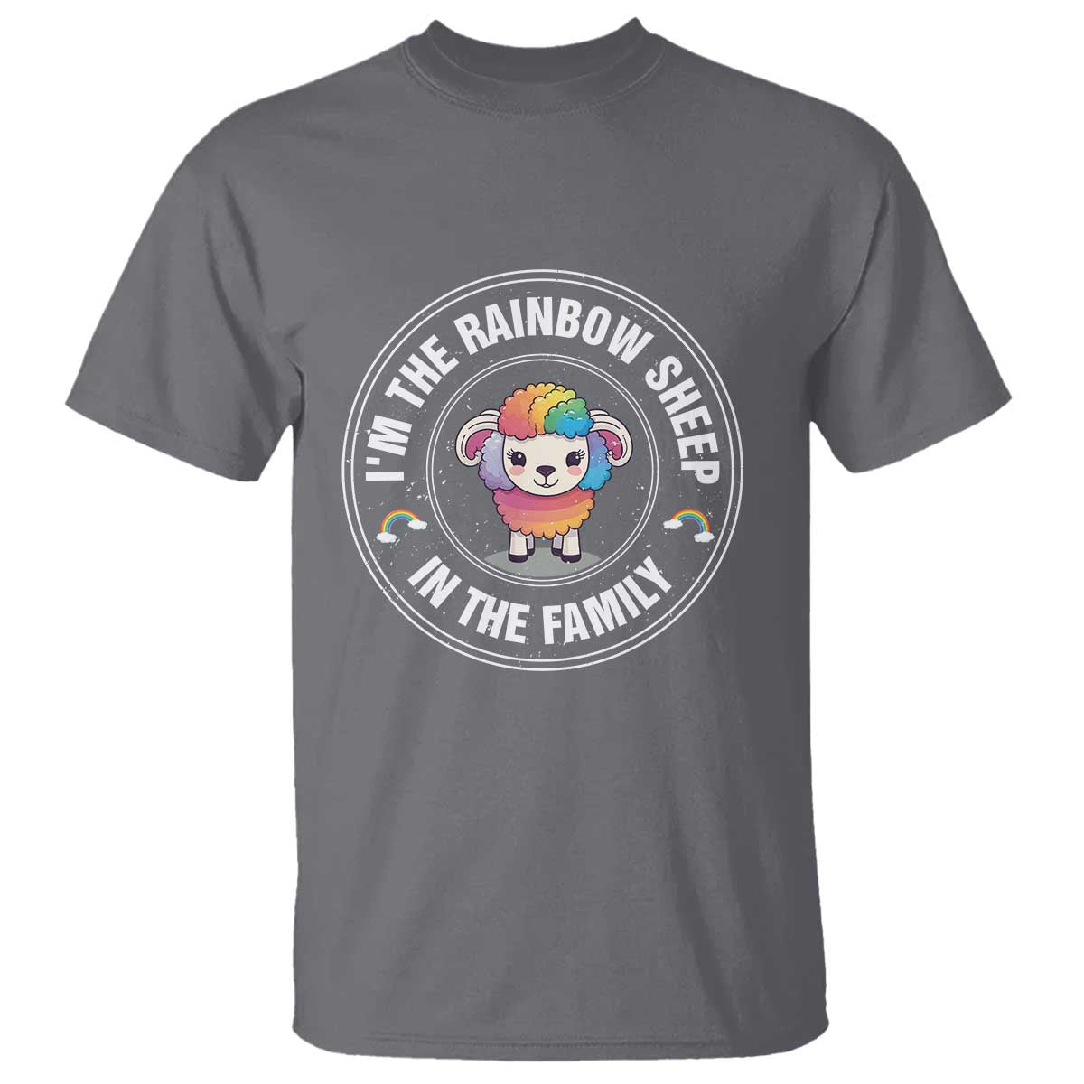 LGBTQ Pride T Shirt I'm The Rainbow Sheep In The Family Proud Gay - Wonder Print Shop