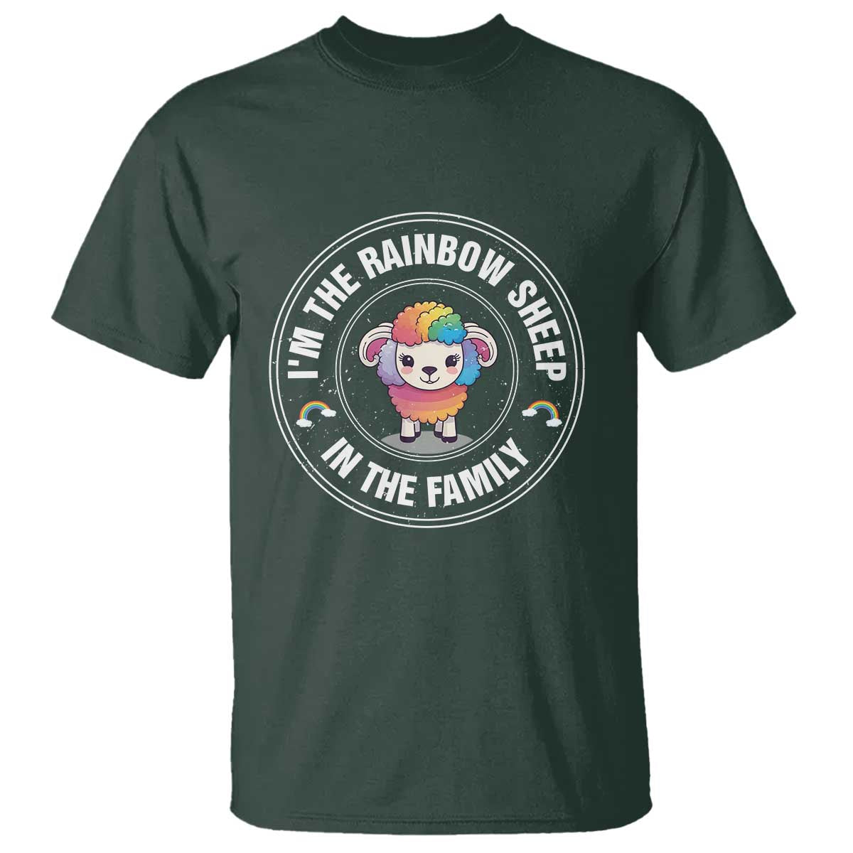 LGBTQ Pride T Shirt I'm The Rainbow Sheep In The Family Proud Gay - Wonder Print Shop