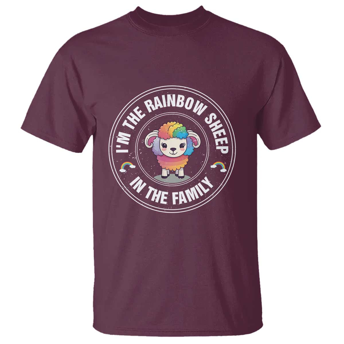 LGBTQ Pride T Shirt I'm The Rainbow Sheep In The Family Proud Gay - Wonder Print Shop