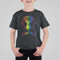 LGBTQ T Shirt For Kid Oh Deer I'm Queer Vintage Pride Lesbian Gay - Wonder Print Shop