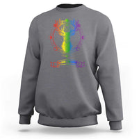 LGBTQ Sweatshirt Oh Deer I'm Queer Vintage Pride Lesbian Gay - Wonder Print Shop