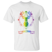 LGBTQ T Shirt Oh Deer I'm Queer Vintage Pride Lesbian Gay - Wonder Print Shop