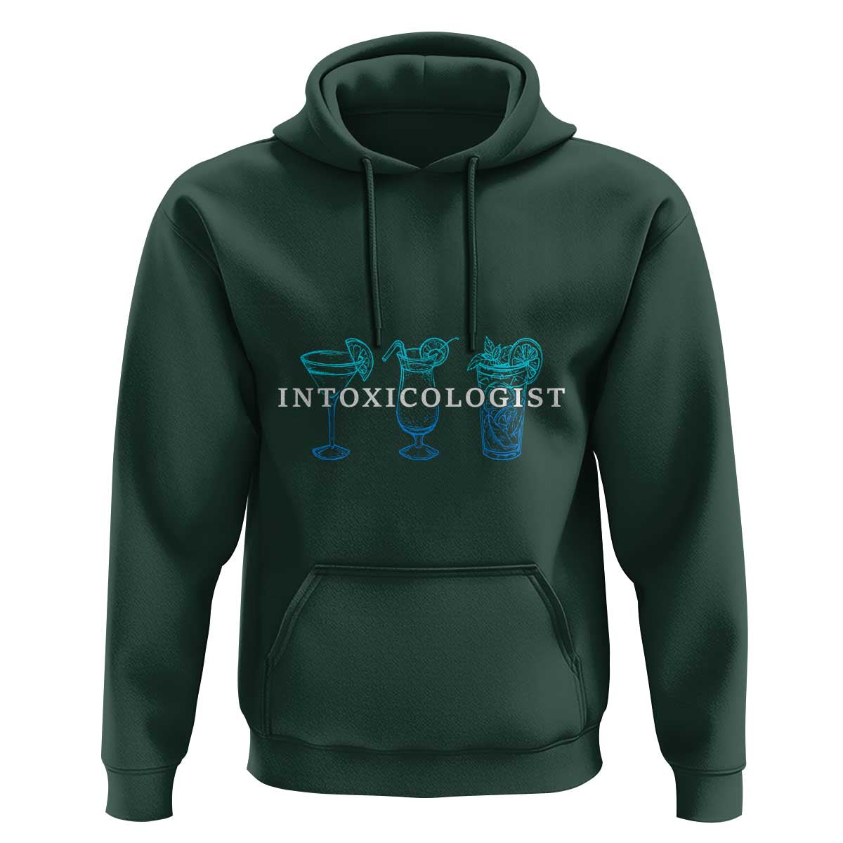 Funny Bartender Hoodie Intoxicologist Bartending Bar Pub Owner - Wonder Print Shop