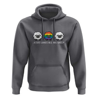 LGBTQ Hoodie Jesus Loves All His Sheep Gay Pride Woolly Sheep - Wonder Print Shop