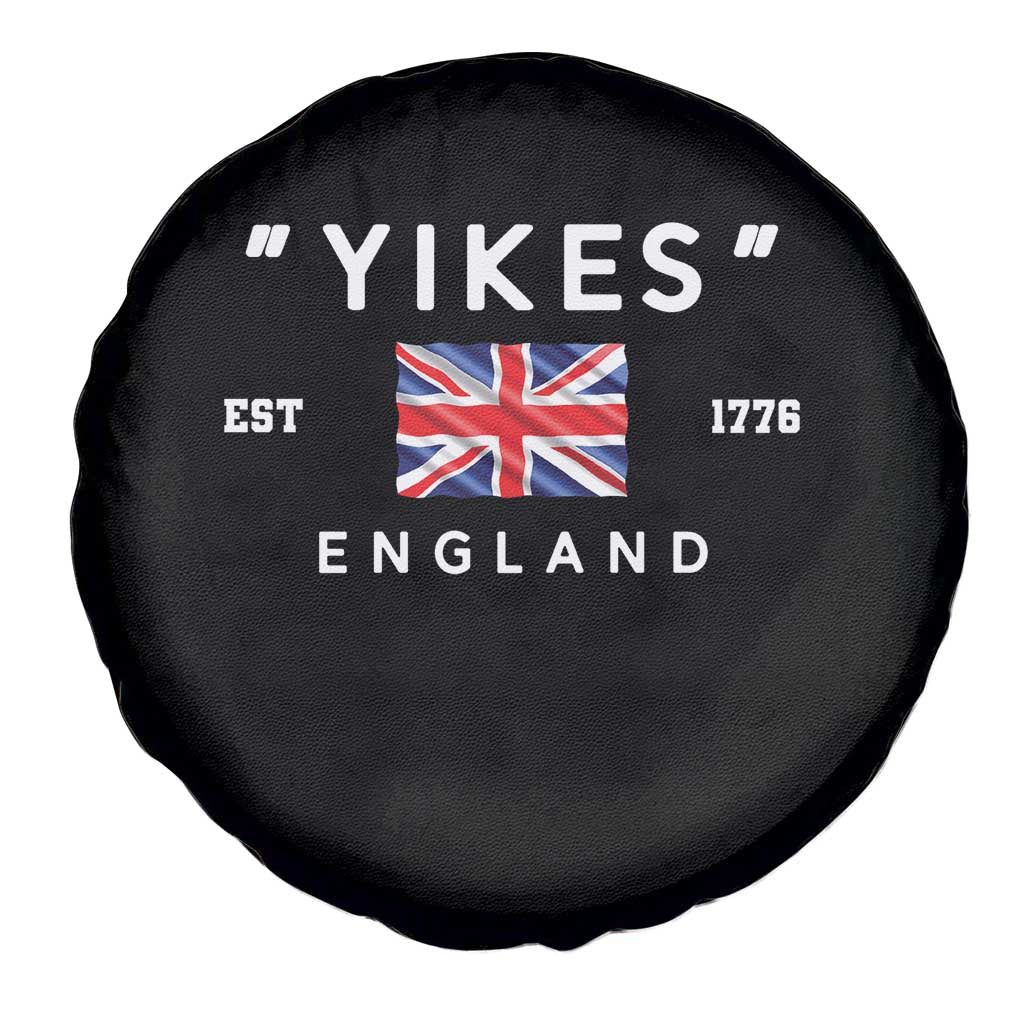 Funny Yikes England 1776 Spare Tire Cover 4th Of July USA Union Jack Flag - Wonder Print Shop