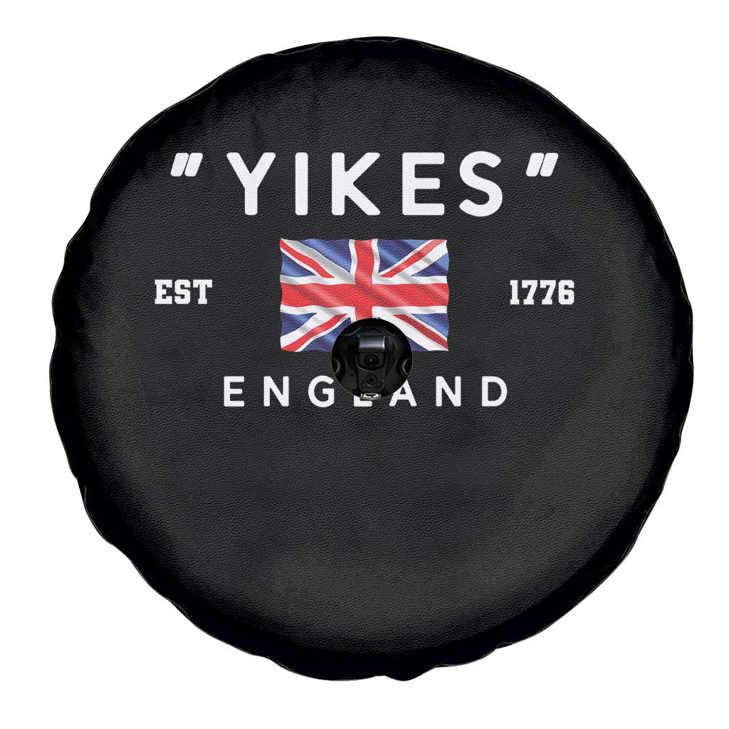 Funny Yikes England 1776 Spare Tire Cover 4th Of July USA Union Jack Flag - Wonder Print Shop