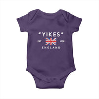Funny Yikes England 1776 Baby Onesie 4th Of July USA Union Jack Flag - Wonder Print Shop