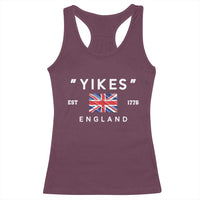 Funny Yikes England 1776 Racerback Tank Top 4th Of July USA Union Jack Flag - Wonder Print Shop