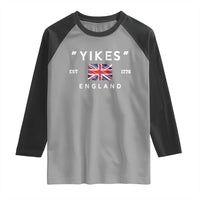 Funny Yikes England 1776 Raglan Shirt 4th Of July USA Union Jack Flag - Wonder Print Shop