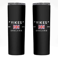 Funny Yikes England 1776 Skinny Tumbler 4th Of July USA Union Jack Flag - Wonder Print Shop
