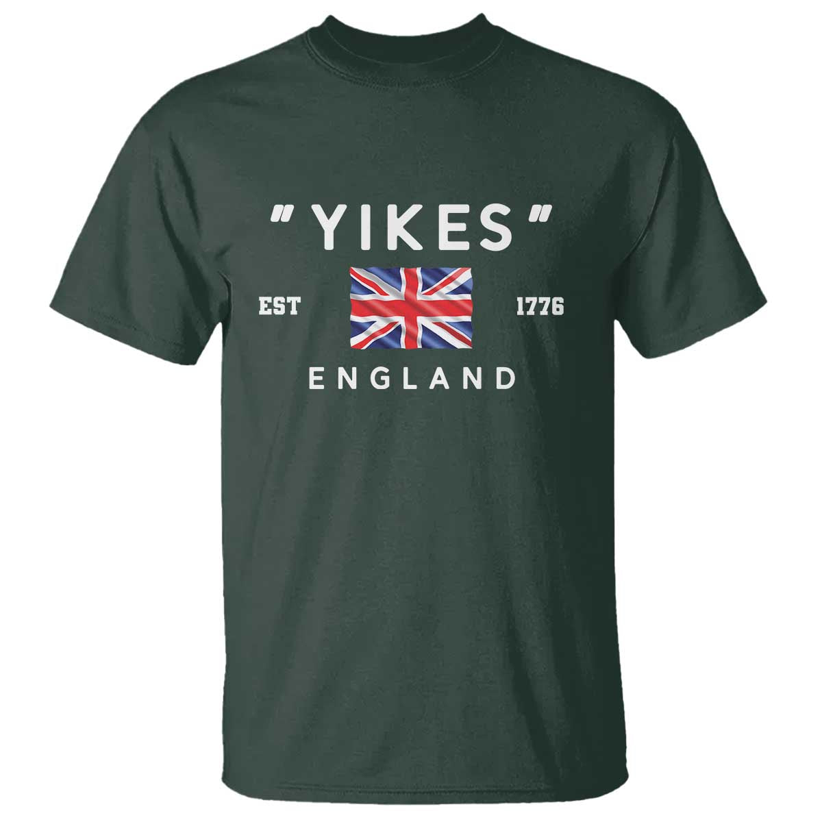 Funny Yikes England 1776 T Shirt 4th Of July USA Union Jack Flag - Wonder Print Shop