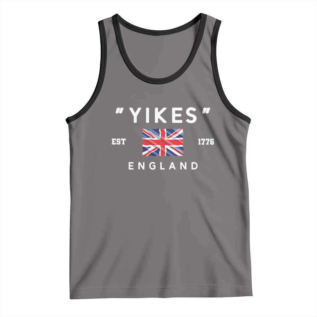 Funny Yikes England 1776 Tank Top 4th Of July USA Union Jack Flag - Wonder Print Shop