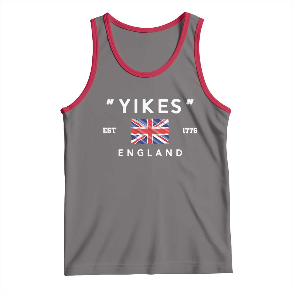 Funny Yikes England 1776 Tank Top 4th Of July USA Union Jack Flag - Wonder Print Shop