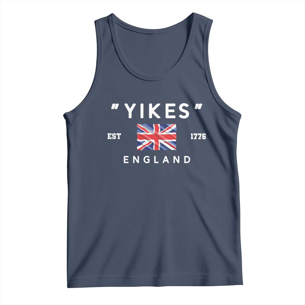 Funny Yikes England 1776 Tank Top 4th Of July USA Union Jack Flag - Wonder Print Shop