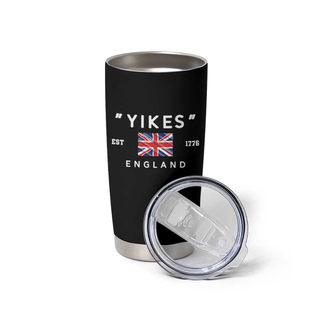 Funny Yikes England 1776 Tumbler Cup 4th Of July USA Union Jack Flag - Wonder Print Shop