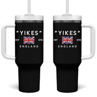 Funny Yikes England 1776 Tumbler With Handle 4th Of July USA Union Jack Flag - Wonder Print Shop