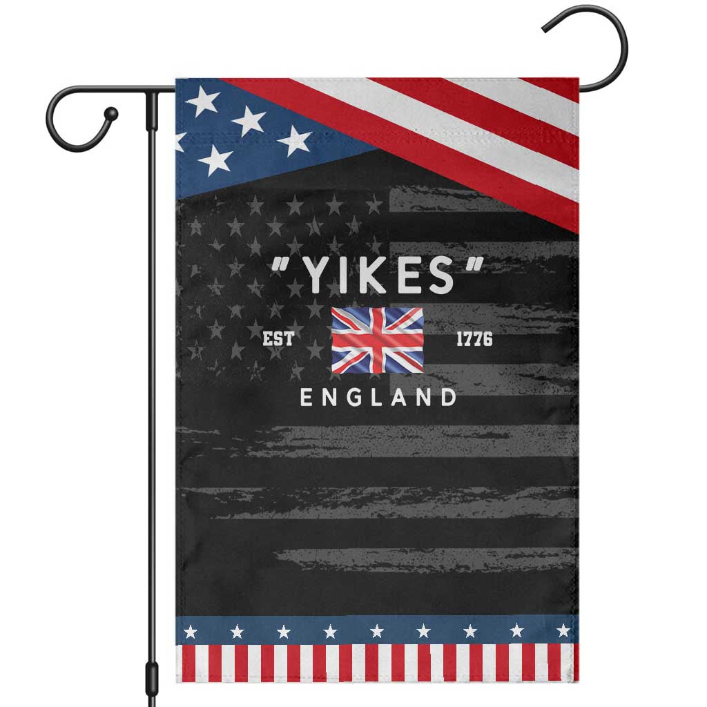 Funny Yikes England 1776 Garden Flag 4th Of July USA Union Jack Flag