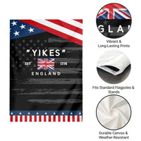 Funny Yikes England 1776 Garden Flag 4th Of July USA Union Jack Flag