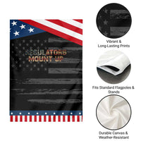Funny Regulators Mount Up 4th Of July USA Independence Day Garden Flag