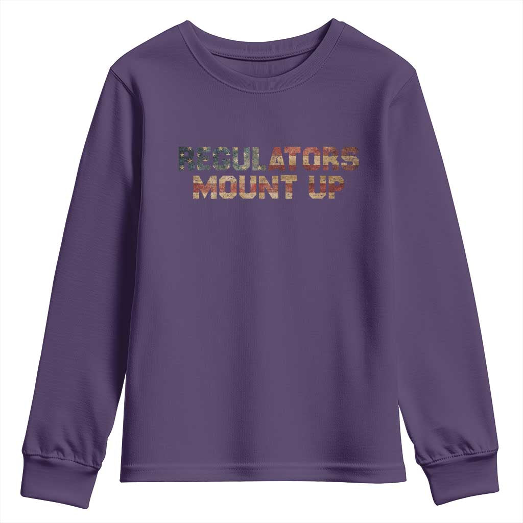 Funny Regulators Mount Up 4th Of July USA Independence Day Youth Sweatshirt - Wonder Print Shop