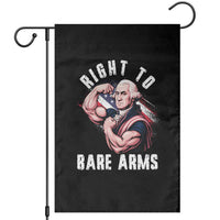 Funny Right To Bare Arms Garden Flag 4th Of July Gym George Washington - Wonder Print Shop