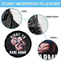 Funny Right To Bare Arms Spare Tire Cover 4th Of July Gym George Washington - Wonder Print Shop