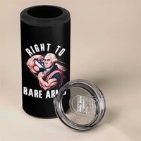 Funny Right To Bare Arms 4 in 1 Can Cooler Tumbler 4th Of July Gym George Washington - Wonder Print Shop