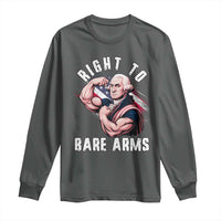 Funny Right To Bare Arms Long Sleeve Shirt 4th Of July Gym George Washington - Wonder Print Shop