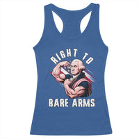 Funny Right To Bare Arms Racerback Tank Top 4th Of July Gym George Washington - Wonder Print Shop