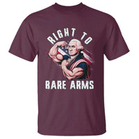 Funny Right To Bare Arms T Shirt 4th Of July Gym George Washington - Wonder Print Shop