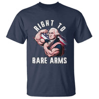 Funny Right To Bare Arms T Shirt 4th Of July Gym George Washington - Wonder Print Shop