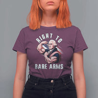 Funny Right To Bare Arms T Shirt For Women 4th Of July Gym George Washington - Wonder Print Shop
