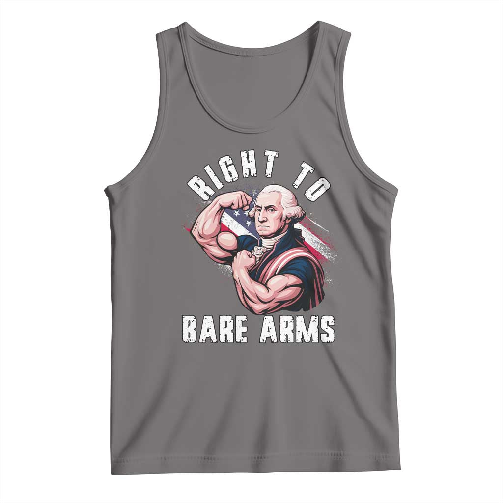 Funny Right To Bare Arms Tank Top 4th Of July Gym George Washington - Wonder Print Shop