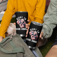 Funny Right To Bare Arms Tumbler Cup 4th Of July Gym George Washington - Wonder Print Shop