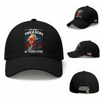 Funny Its Only Treason If You Lose George Washington Baseball Cap 4th Of July