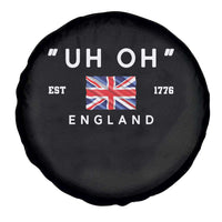 Funny Uh Oh England 1776 Spare Tire Cover 4th Of July USA Union Jack Flag - Wonder Print Shop