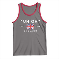Funny Uh Oh England 1776 Tank Top 4th Of July USA Union Jack Flag - Wonder Print Shop