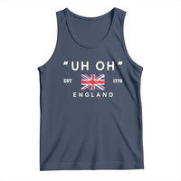 Funny Uh Oh England 1776 Tank Top 4th Of July USA Union Jack Flag - Wonder Print Shop