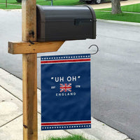 Funny Uh Oh England 1776 Garden Flag 4th Of July USA Union Jack Flag