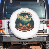 Funny No City Lights Just Campfire Nights Spare Tire Cover