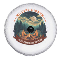 Funny No City Lights Just Campfire Nights Spare Tire Cover