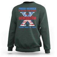 Gen X Sweatshirt Proud Member Of The Fuck Your Feelings American Flag - Wonder Print Shop