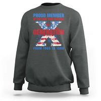 Gen X Sweatshirt Proud Member Of The Fuck Your Feelings American Flag - Wonder Print Shop
