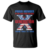Gen X T Shirt Proud Member Of The Fuck Your Feelings American Flag - Wonder Print Shop