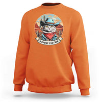 Meowdy Partner Sweatshirt Cowboy Cat Country Western Pet Owner - Wonder Print Shop