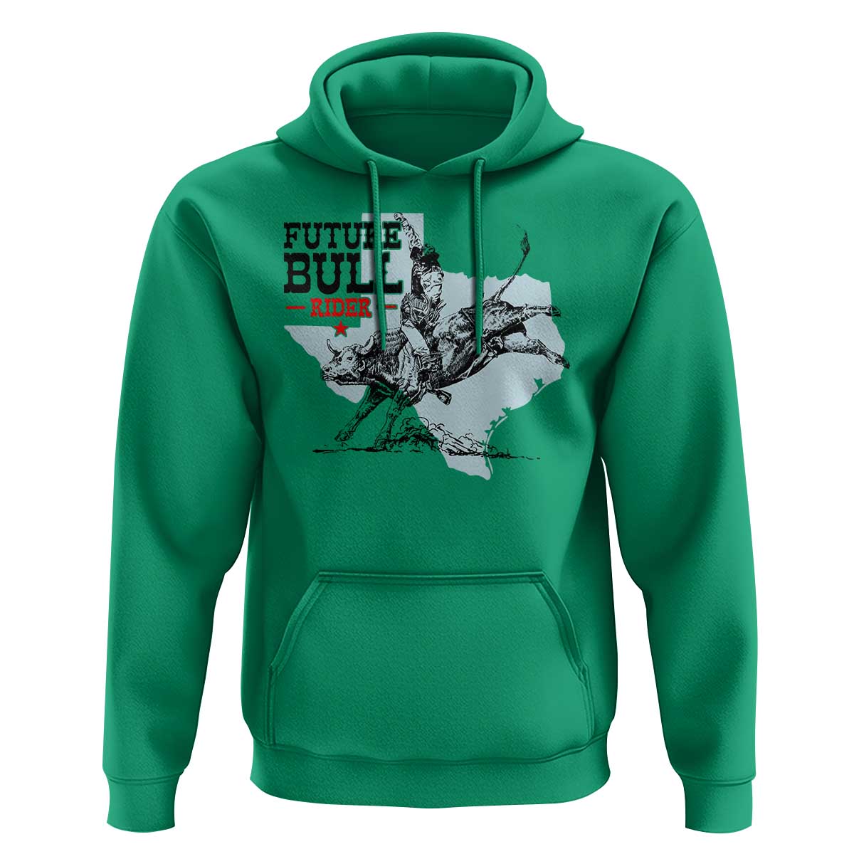 Future Bull Rider Hoodie Rodeo Cowboy Western Texas - Wonder Print Shop