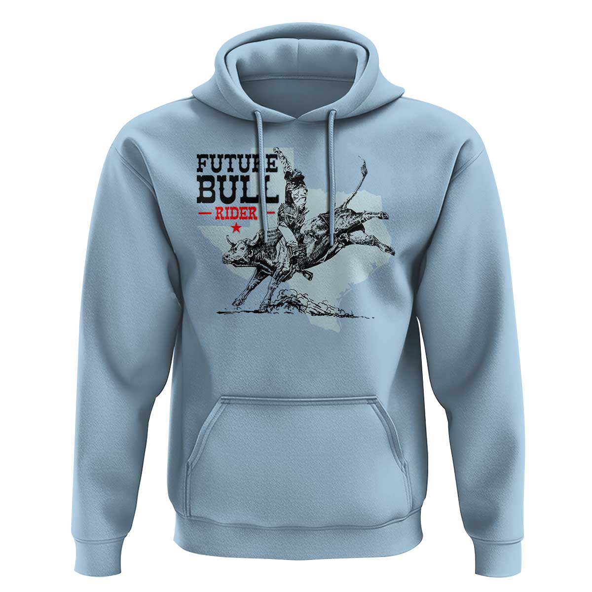 Future Bull Rider Hoodie Rodeo Cowboy Western Texas - Wonder Print Shop