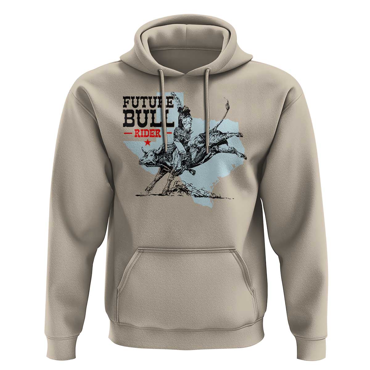 Future Bull Rider Hoodie Rodeo Cowboy Western Texas - Wonder Print Shop