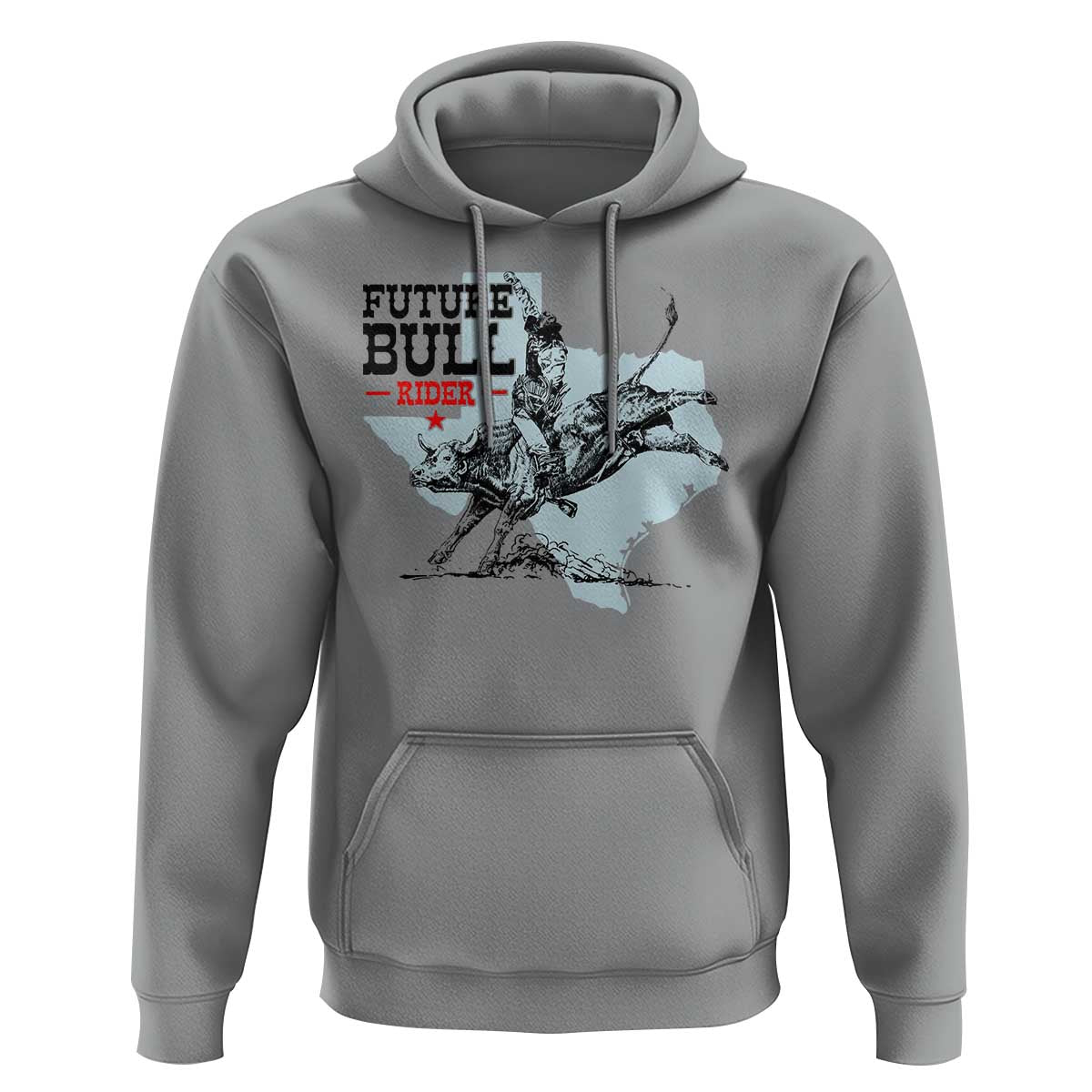 Future Bull Rider Hoodie Rodeo Cowboy Western Texas - Wonder Print Shop